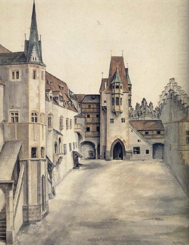 Albrecht Durer The Courtyard of the Former Castle in innsbruck china oil painting image